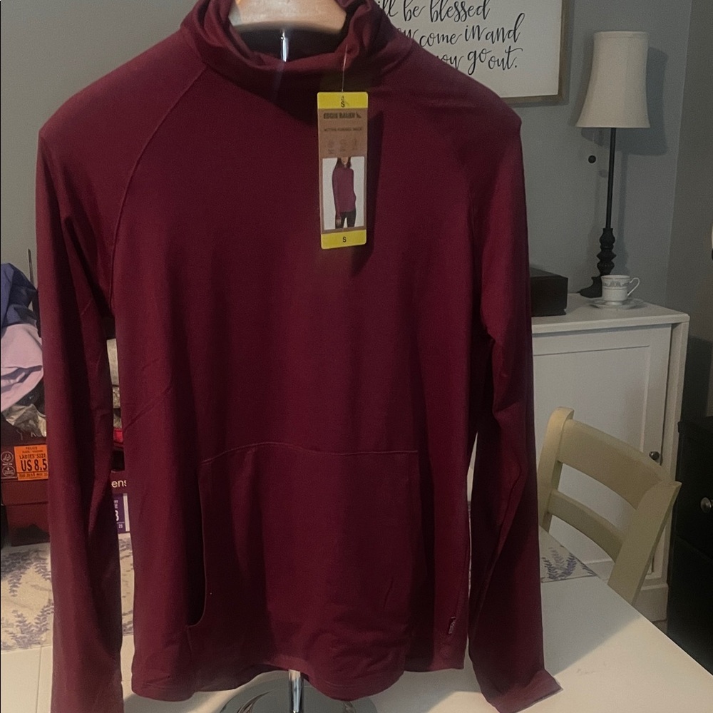 Summer Sale Markdown Eddie Bauer Women Burgundy Active L-23” Pit to Pit 17”
